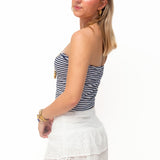 BASIC TUBE TOP ★ STRIPED NAVY