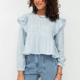 Maddy blouse ★ baby blue