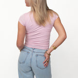 Basic-Kurzarm-Top ★ Babyrosa