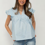 Livia blouse ★ baby blue