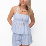 FAJEN SHORT ★ STRIPED BLUE