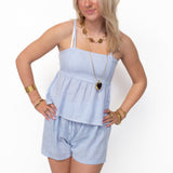 FAJEN SHORT ★ STRIPED BLUE