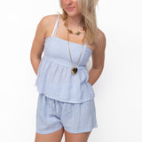 FAJEN SHORT ★ STRIPED BLUE