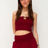 Jupe bordeaux ★