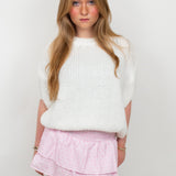 Scandi short sleeve knit ★ cream