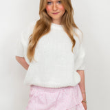 Scandi short sleeve knit ★ cream