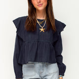 MADDY BLOUSE ★ FRENCH NAVY