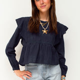 MADDY BLOUSE ★ FRENCH NAVY