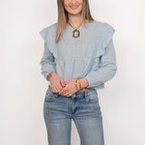 MADDY BLOUSE ★ BABY BLUE