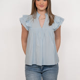 LIVIA BLOUSE ★ BABY BLUE