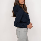 CROPPED HOODIE ★ NAVY