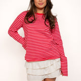 Striped longsleeve ★ red