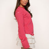 Striped longsleeve ★ red