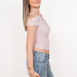 STELLA BASIC TOP  ★ BABY PINK