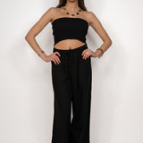 LINEN PANTS ★ BLACK