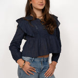 MADDY BLOUSE ★ FRENCH NAVY