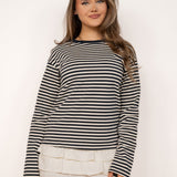 Striped longsleeve ★ navy