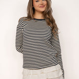 Striped longsleeve ★ navy