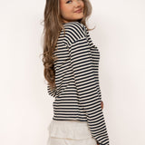Striped longsleeve ★ navy