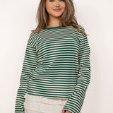 Striped longsleeve ★ green