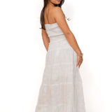 LONG BRODERIE SKIRT ★ WHITE