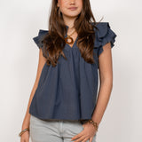 LIVIA BLOUSE ★ NAVY