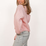 Knitted vest ★ baby pink