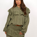 Florine blouse ★ olive