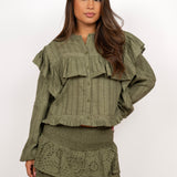 Florine blouse ★ olive