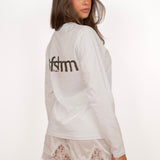 Unapologetic longsleeve army  ★ white