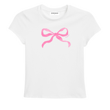 PINK BOW ★ BABY TEE