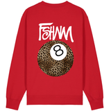 SWEATER ★ 8 ball leopard red
