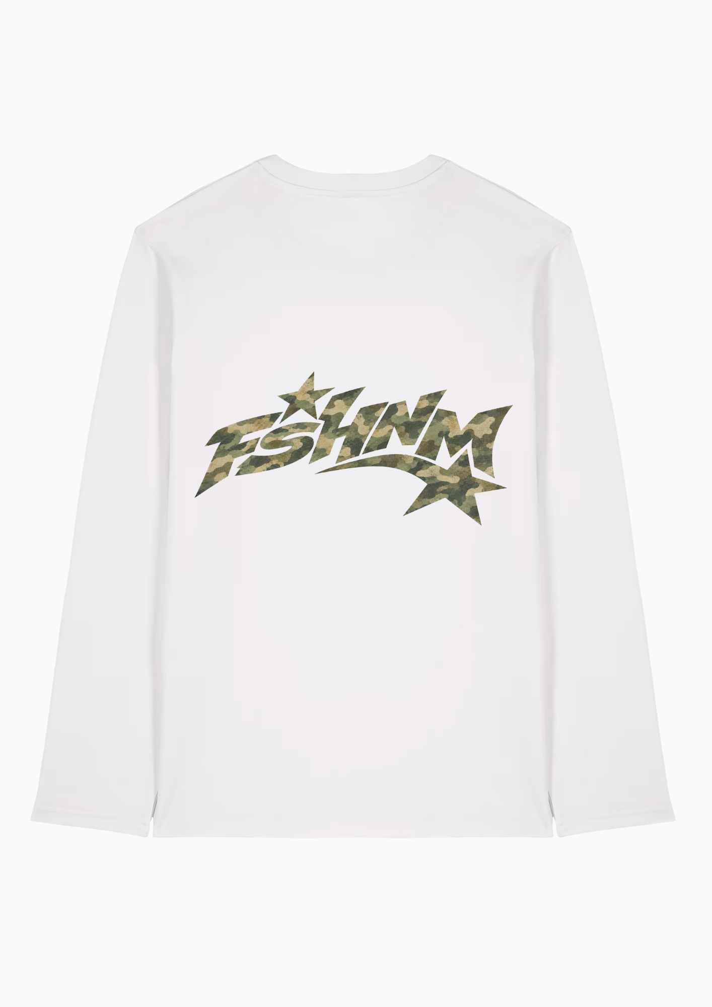 Camo star longsleeve ★ white
