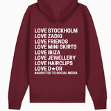 Stockholm hoodie ★ bordeaux