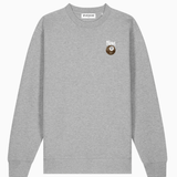 8 ball leopard sweater ★ heather grey