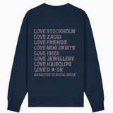 Glitzernder Stockholm-Pullover ★ Französisches Marineblau