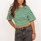 Bodil top ★ striped green
