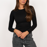 Basic long sleeve top ★ black