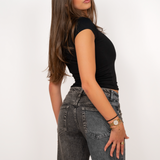 Basic short sleeve top ★ black