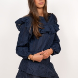 Broderie skirt ★ navy