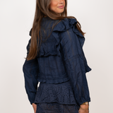 Broderie skirt ★ navy