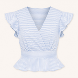 Eva top ★ striped blue